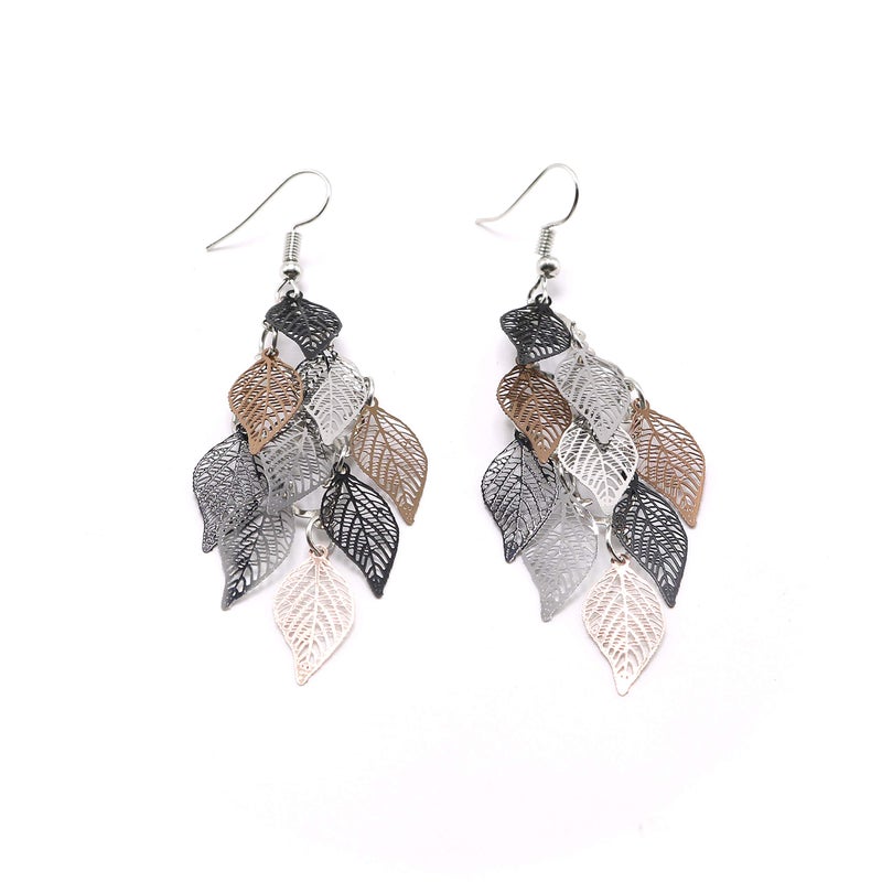 Aisansty Boho Leaf Dangle Earring for Women Super Lightweight Chandelier Dangle Drop Earring - Image 4